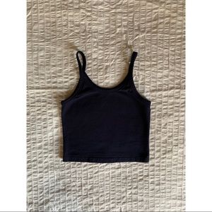 ARQ crop tank navy blue